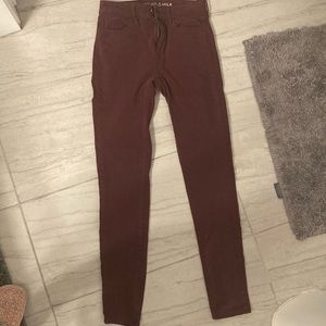 Maroon jeans -Sz 0